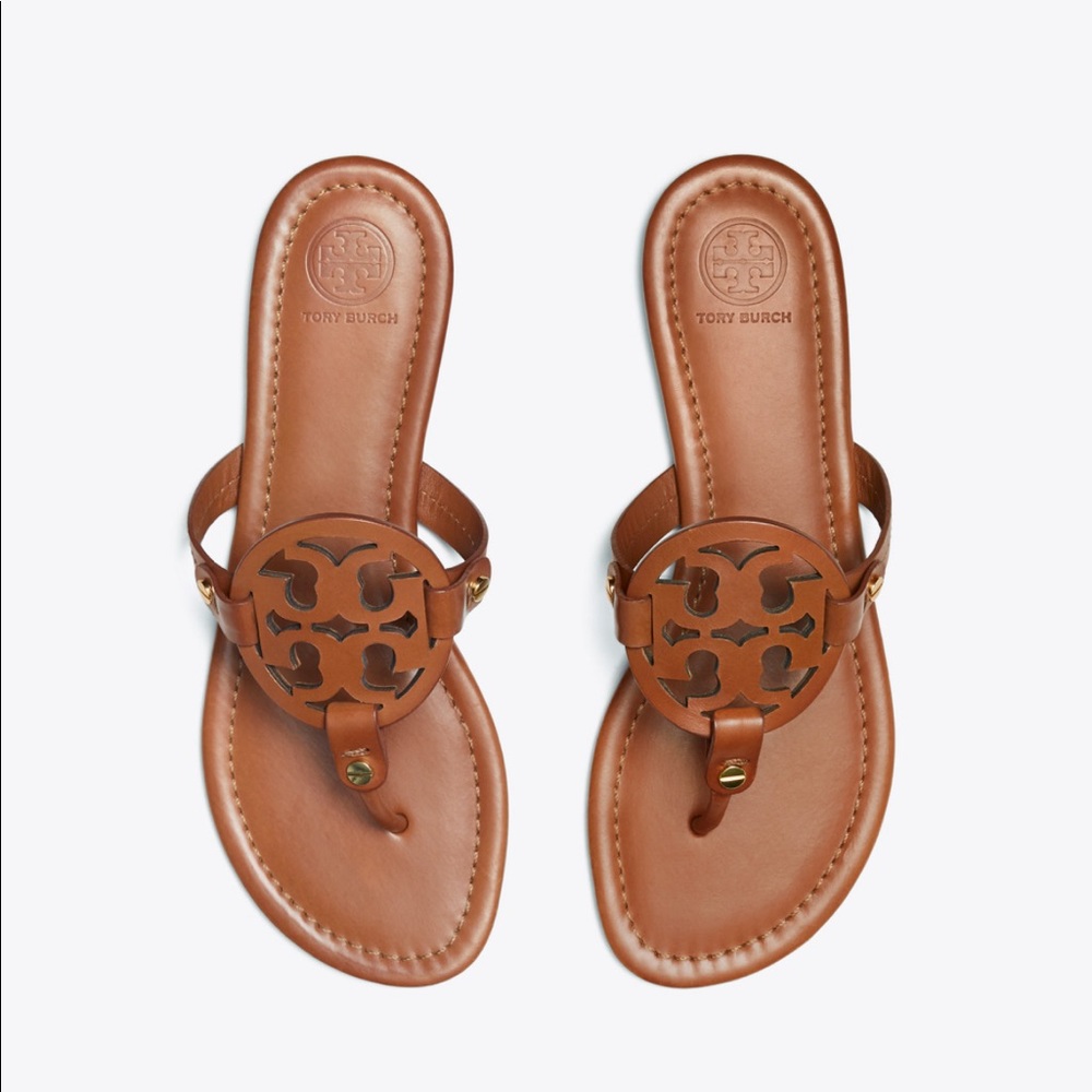 Tory Burch Women’s Brown Leather Miller Sandal